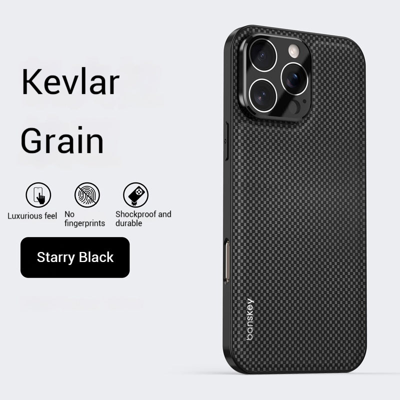 Carbon fiber Kevlar textured Apple phone case