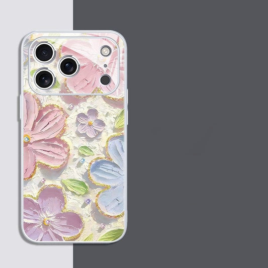 Super popular oil painting flower Apple phone case