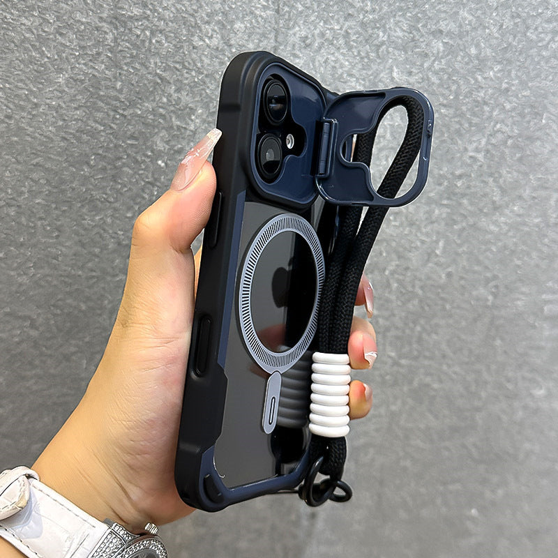 Lewei Bracket Magnetic Apple Phone Case