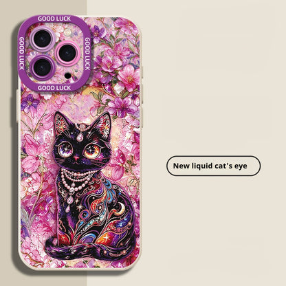Cute kitten-shaped iPhone case