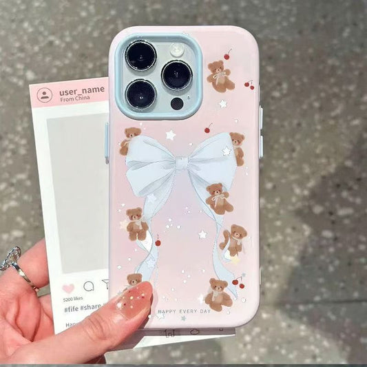 Bear bow Apple phone case