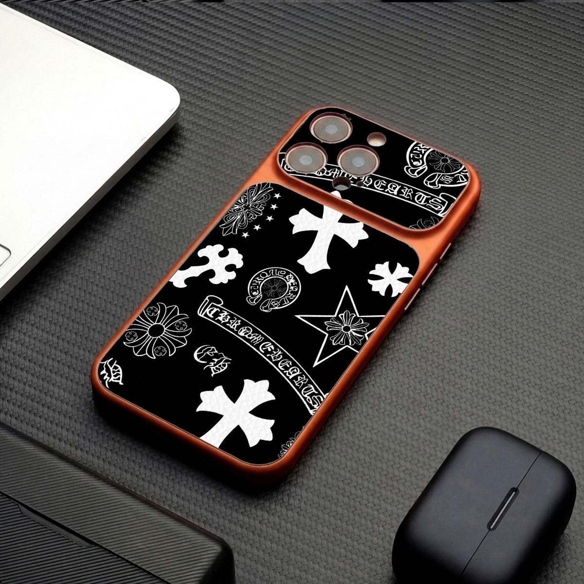 Cross pattern Apple phone case
