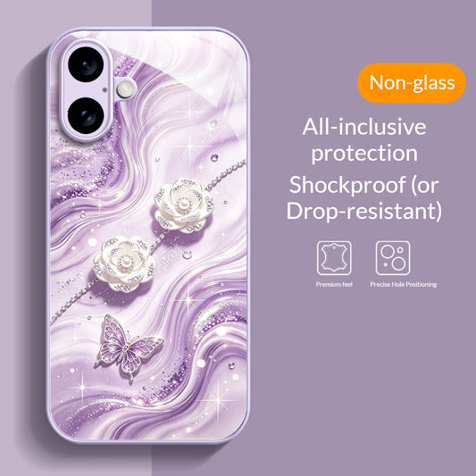 Pearl Camellia Apple Phone Case