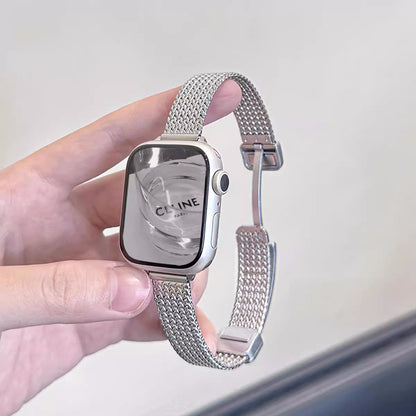 iwatch stainless steel metal mesh magnetic buckle strap