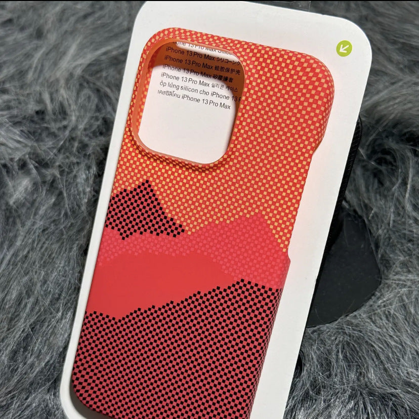 Kevlar texture half-covered iPhone case