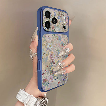 Lambskin iPhone Case with All-Over Floral Pattern