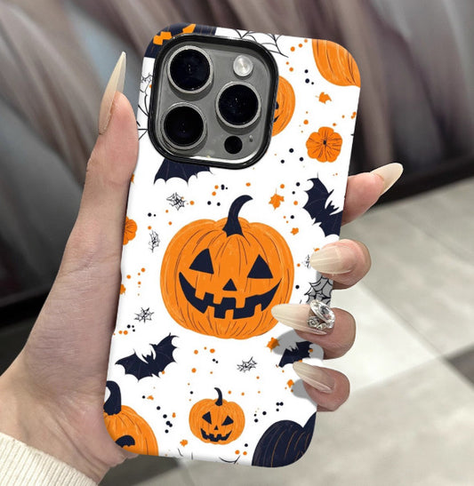Halloween Pumpkin-Head Matte iPhone Case