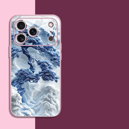 Cloud Cliff Pine Tree Apple Phone Case