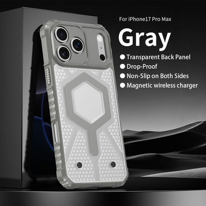 Transparent back panel anti-drop magnetic Apple phone case