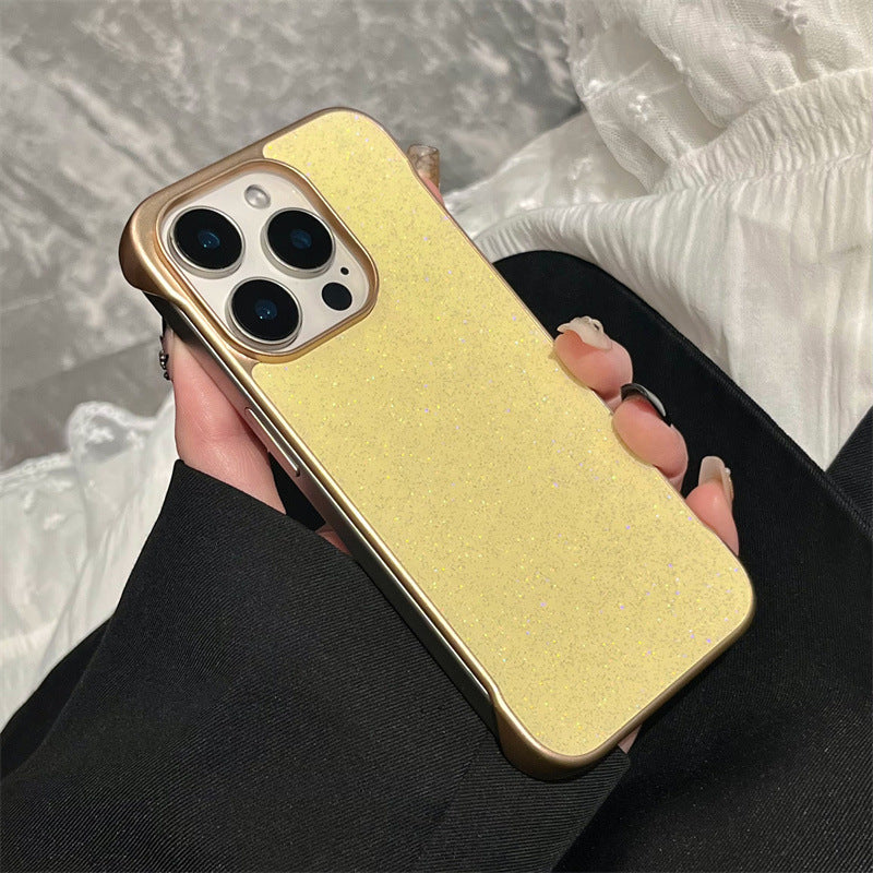 Ultra-thin glitter borderless iPhone case
