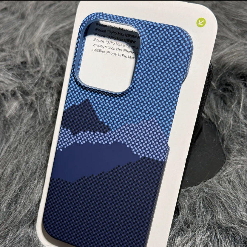 Kevlar texture half-covered iPhone case