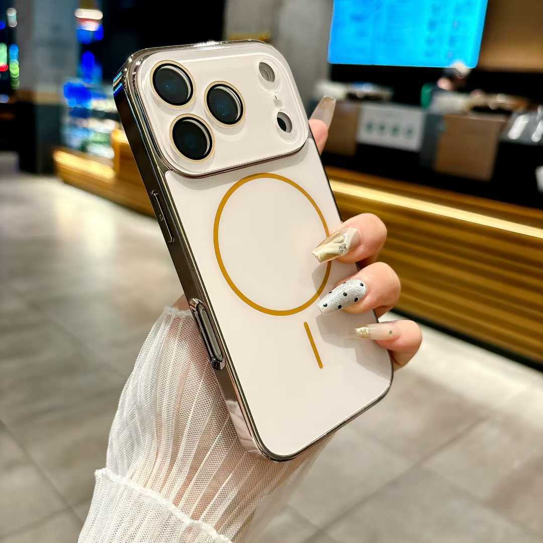 Nano-fine circle strong magnetic frosted Apple phone case