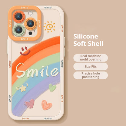 Cute donut silicone Apple phone case