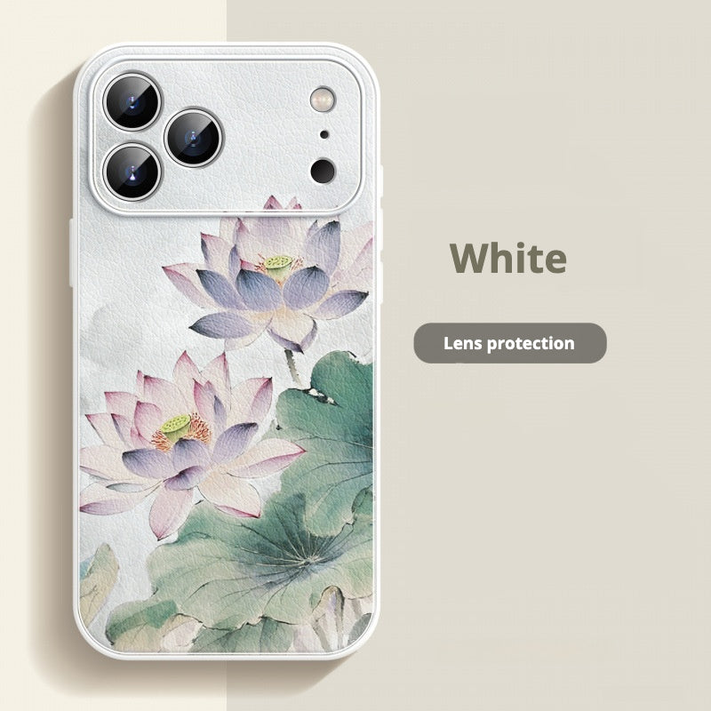 Elegant lotus flower Apple phone case