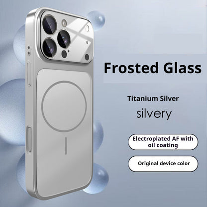 Ultra-thin skin-feel frosted glass magnetic iPhone case