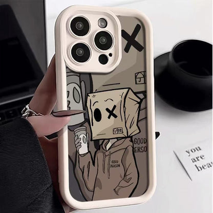 Cardboard Box Character Apple phone case
