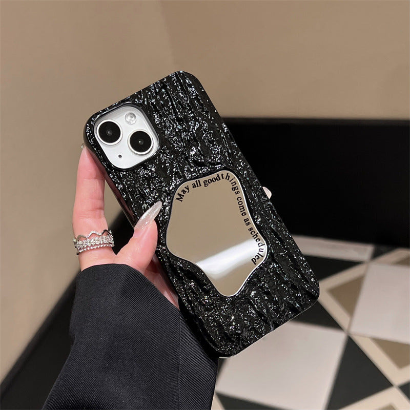 3D Rock Pattern Mirror iPhone Case