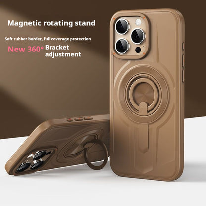 Silicone Rotating Ring Stand Magnetic Apple Phone Case