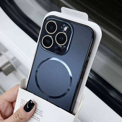 Nano original color fine circle magnetic Apple phone case