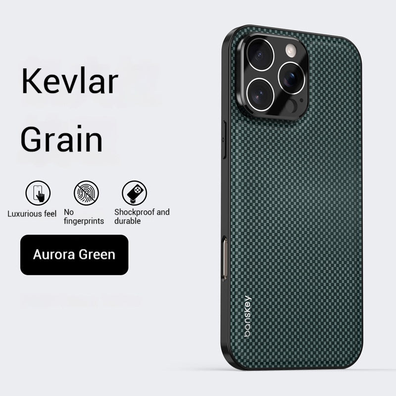 Carbon fiber Kevlar textured Apple phone case