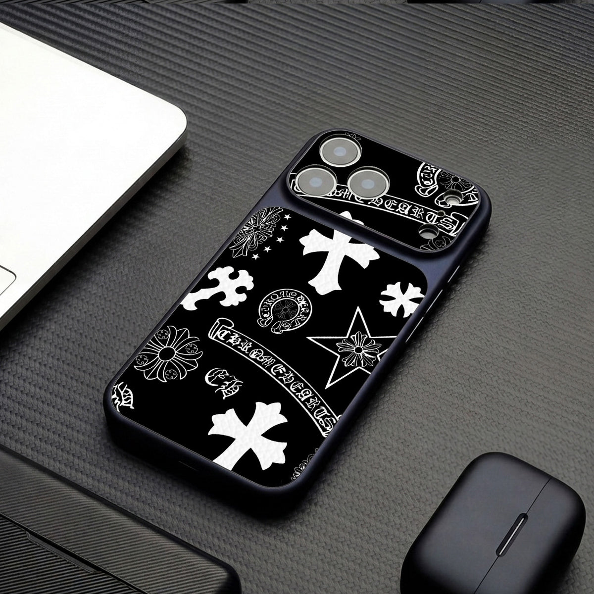 Cross pattern Apple phone case