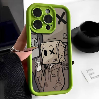 Cardboard Box Character Apple phone case