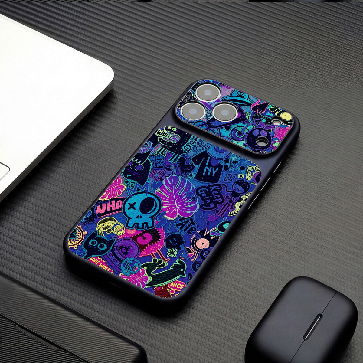 Graffiti style trendy Apple phone cases