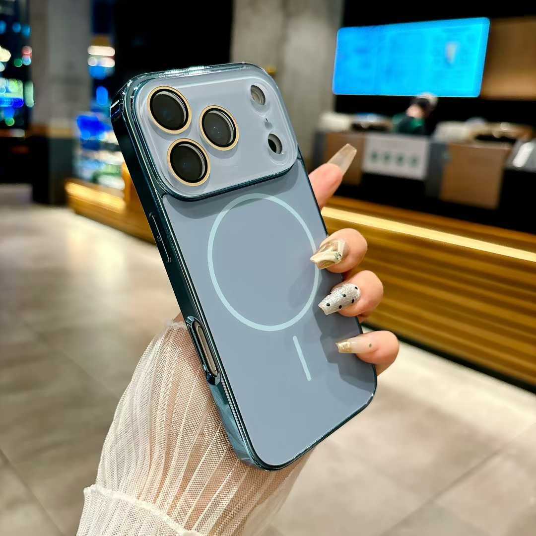 Nano-fine circle strong magnetic frosted Apple phone case