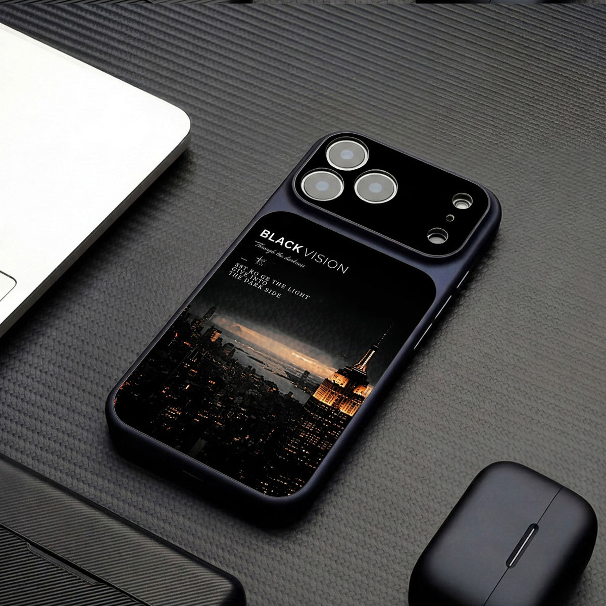 Black and Gold Urban-Style iPhone Case