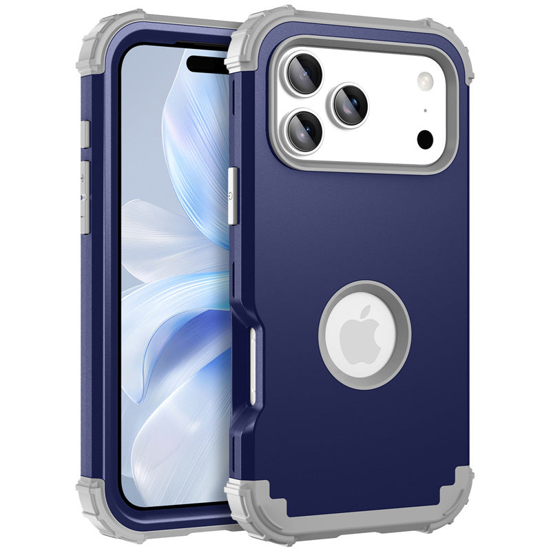 3-in-1 full-coverage anti-drop Apple phone case