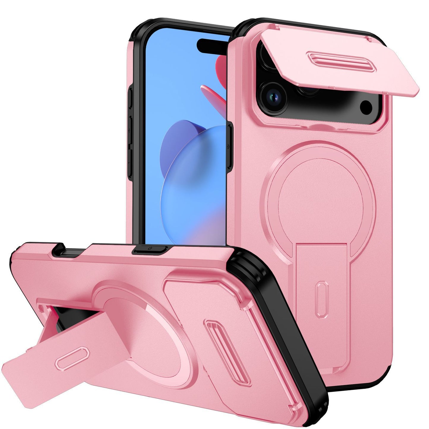 Tengfei Window Magnetic Stand Apple Phone Case