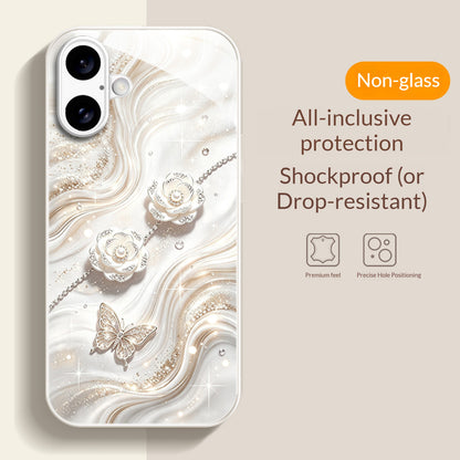 Pearl Camellia Apple Phone Case