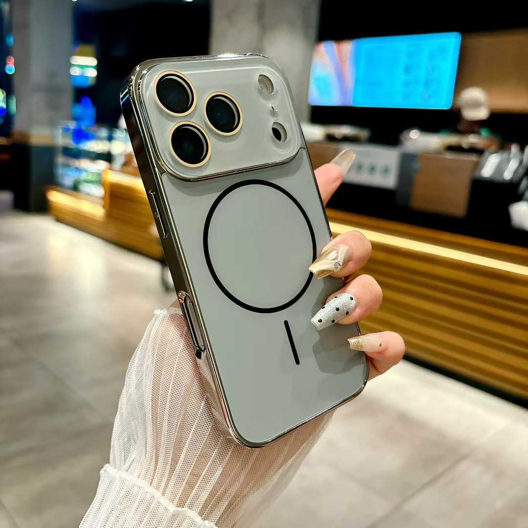 Nano-fine circle strong magnetic frosted Apple phone case