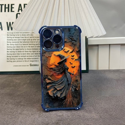 Witch-Themed Electroplated Shockproof iPhone Case