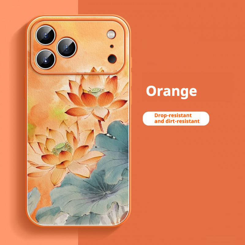 Elegant lotus flower Apple phone case