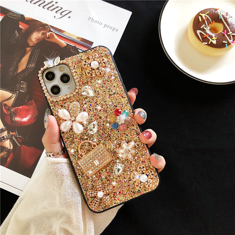 Fashion Glitter Flower iPhone Case