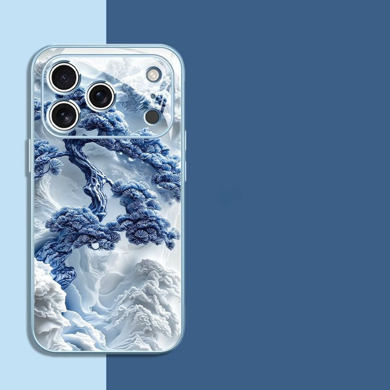 Cloud Cliff Pine Tree Apple Phone Case