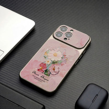 Colorful floral Apple phone case