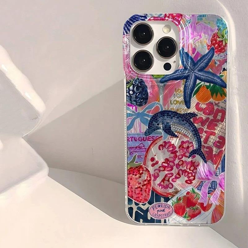 Seashell Starfish Feather Apple Phone Case