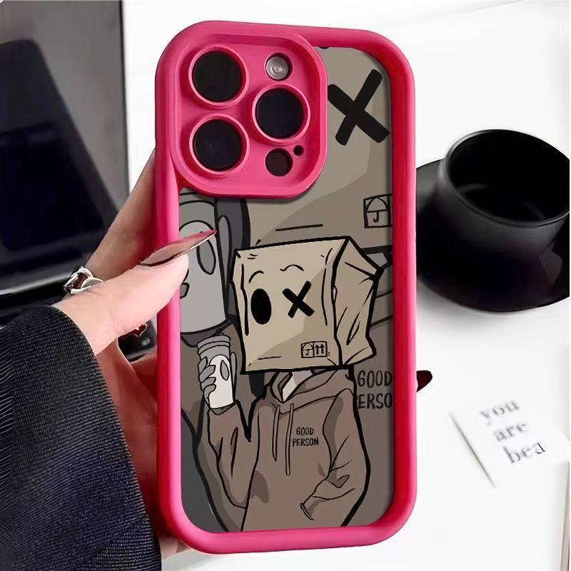 Cardboard Box Character Apple phone case