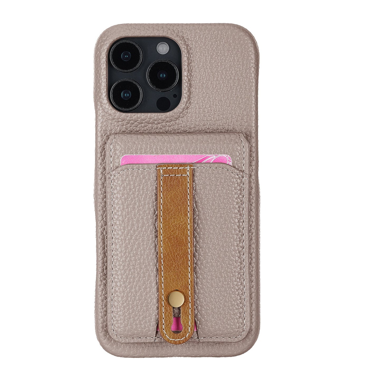 Card holder ring leather case iPhone phone case