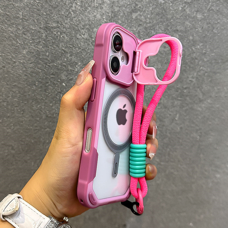 Lewei Bracket Magnetic Apple Phone Case