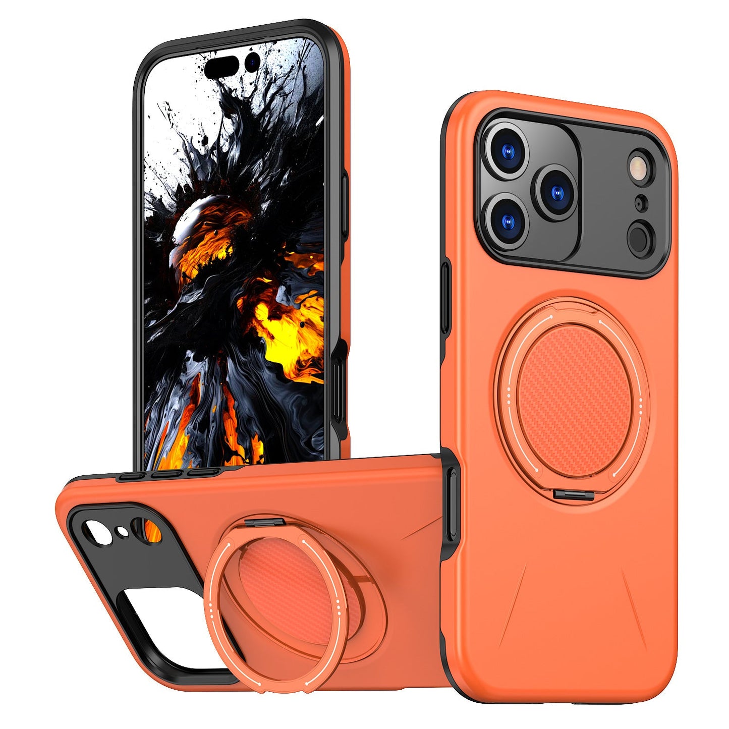 Rotating bracket magnetic iPhone case