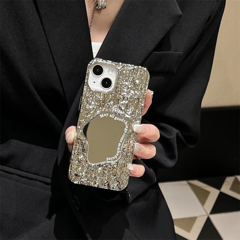 3D Rock Pattern Mirror iPhone Case