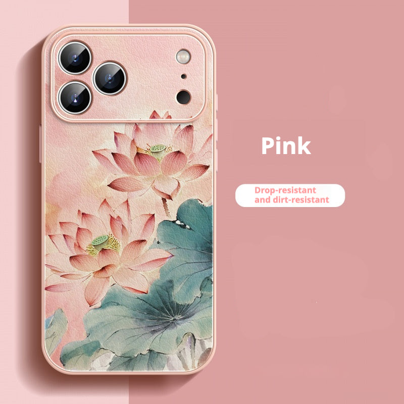 Elegant lotus flower Apple phone case