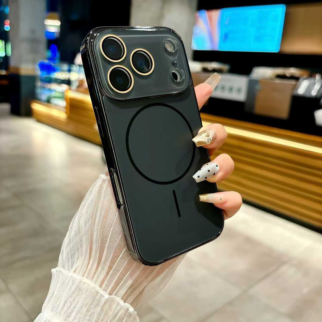 Nano-fine circle strong magnetic frosted Apple phone case