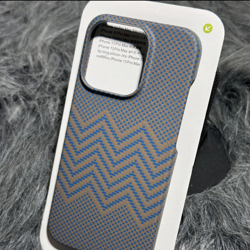 Kevlar texture half-covered iPhone case