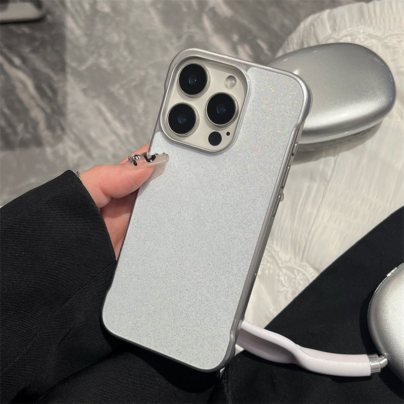 Ultra-thin glitter borderless iPhone case