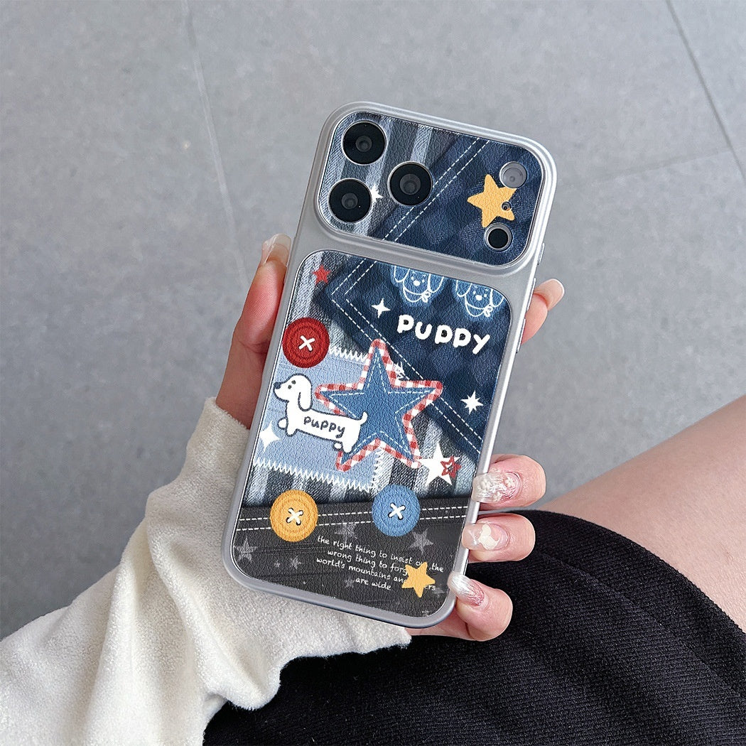 Cartoon Painted Apple Phone Case