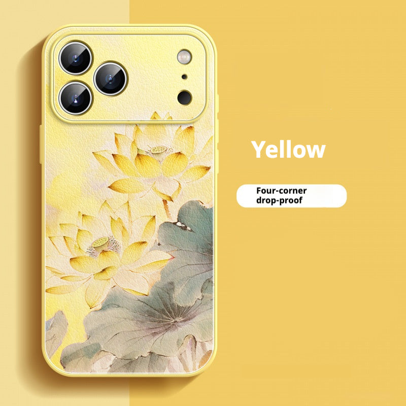 Elegant lotus flower Apple phone case